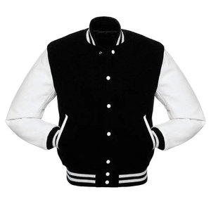Custom Design & Logo Men'<b>s</b> Genuine Varsity <b>Jackets</b> High Quality Zipper Closure Casual Street Wear Varsity <b>Jackets</b> For Men - Product Image 1