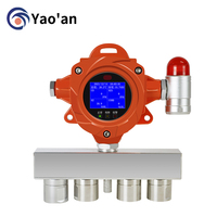 Détecteur de gaz multi-gaz monté sur tuyau, écran LCD, HCN, PH3, F2, CO2, CH4, détecteur de gaz fixe, détection de gaz avec sortie RS485