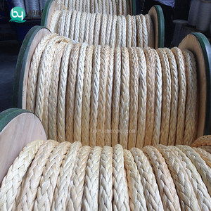Cavo Uhmwpe ad alta resistenza 12 fili 5 mm 10mm 12mm Hmpe corda intrecciata cava per argano per ormeggio - Product Image 4