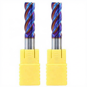 Fraise à bout sphérique DLCC HRC65 4F en carbure de tungstène, fraise à queue en carbure de tungstène pour usinage CNC, fraise à revêtement AlTiN, OEM - Product Image 4