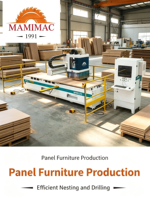 Centre d'usinage CNC pour le bois MM325 PTP avec table à vide, machine de perçage et de fraisage pour meubles en panneaux, MDF et contreplaqué