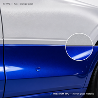 Bungkus Mobil TPU Warna Biru Azure Stone, PPF Berubah Warna, Self Healing, Hidrofobik untuk Modifikasi Otomotif