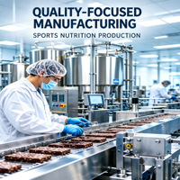 Barre protéinée sans sucre, riche en protéines, pour la récupération musculaire, le soutien énergétique et l'équilibre électrolytique, sans cruauté, pour adultes, HACCP, Halal