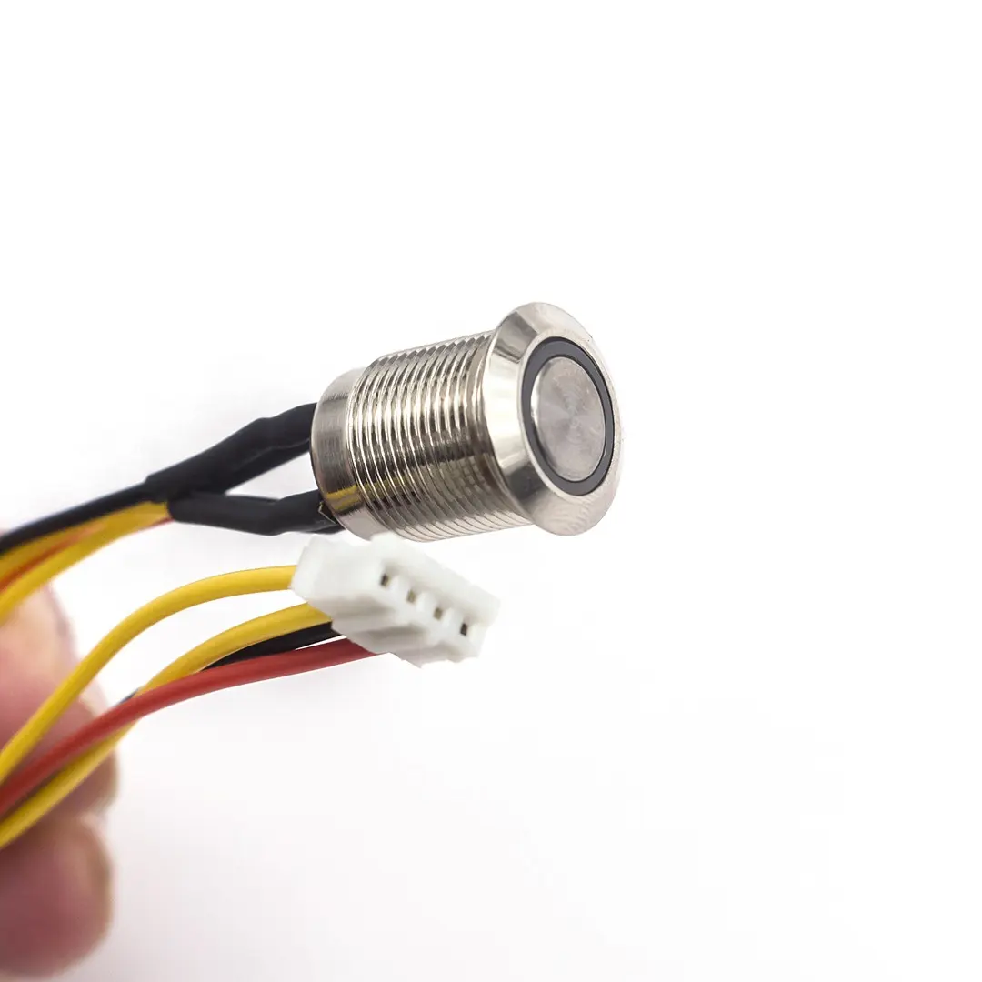 IP68 wasserdicht selbstversiegelnd 16mm LED Metall-Schaltknopf schalter auf JST PH2.0 4-Pin-Anschluss Schalter Kabelgestell für Aufzug
