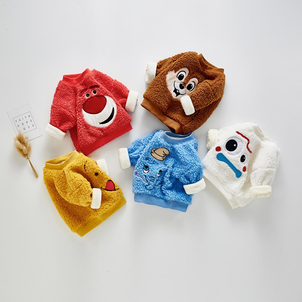 65% хлопок; 35%; милый детский пуловер с животным узором; вязаные свитера для малышей