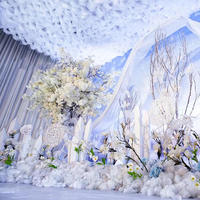 Cortina de Techo para Boda con Forma de Nube, de Lujo y Personalizada, Hecha a Mano con Tul Suave, para Decoración de Fondo de Eventos