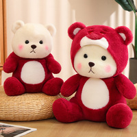 Oso de Peluche Famoso en Internet, Oso Transformable, Compañero de Sueño, Almohada para Abrazar, Poliéster, 31cm-50cm, Perfecto