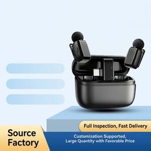 New SX35mini Fingertip Portable C 2.4G <b>Wireless</b> Collar Clip <b>Microphone</b> AI Level 3 Noise Reduction for Outdoor Live Streaming - Product Image 1