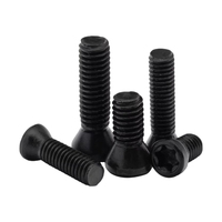 Vis Torx noire de grade 12.9 pour porte-outil CNC, fraise et insert M1.6 M1.8 M2 M2.2 M2.5 M3 M3.5 M4 M4.5 M5 M6