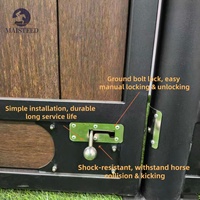 Écurie temporaire en acier pour chevaux, fabriquée en Chine, nouvelle écurie en bambou NBS de haute qualité, matériau Q235, taille personnalisée pour les fermes