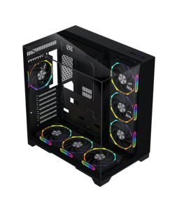 Vỏ <span class=keywords><strong>case</strong></span> PC chơi game Mid-Tower <span class=keywords><strong>ATX</strong></span>, 9 quạt ARGB & khung máy M-<span class=keywords><strong>ATX</strong></span>, hỗ trợ tản nhiệt 157mm, hàng có sẵn - Product Image 3