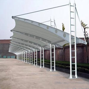 Structure de tente en tissu pour toit, membrane de toiture en PVDF PTFE durable pour extérieur, abri de toit, abri de garage, auvent de stationnement pour voiture - Product Image 5