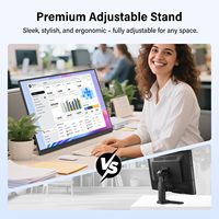 Moniteur portable Innoview 23,8 pouces 4K avec support réglable à 180°, USB-C et HDMI pour consoles de jeu PS5, Switch, Xbox
