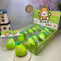 Jouet anti-stress de bureau en TPR souple « La Poire à Souhait » – Figurine créative en forme de poire, unisexe, pour les 15 ans et plus
