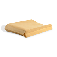 Sac en papier kraft personnalisé écologique avec impression flexo, résistant à la graisse, en aluminium, pour poulet rôti, barbecue et brochettes frites