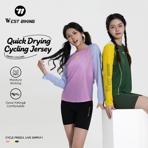 WEST BIKING ODM 0EM coloré femmes vêtements d'été respirant léger cyclisme vêtements haute élastique séchage rapide cyclisme <span class=keywords><strong>maillot</strong></span> - Product Image 1