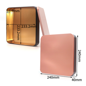 Bán Sỉ Hộp Bao Bì Thiếc In Theo Yêu Cầu Sang Trọng Hộp/Hộp Thiếc Quà Tặng Kẹo Sô Cô La Bánh Trung Thu Thiết Kế Hình Chữ Nhật Bằng Kim Loại - Product Image 4