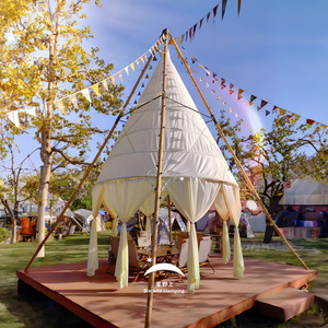 เต็นท์แคมป์ปิ้ง Starwild Glamping Trigone สำหรับ 6-8 คน ผ้า Oxford พื้นที่กว้างขวาง เต็นท์สำหรับตั้งแคมป์กลางแจ้งในฤดูร้อน - Product Image 2
