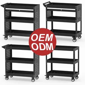 Nhà máy OEM 770*700*350mm cơ khí lớn giỏ hàng xe đẩy với ngăn kéo hội thảo kim loại nhà để xe công cụ Xe đẩy giỏ hàng, cán công cụ giỏ hàng