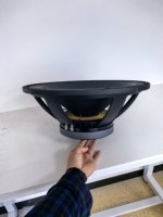 YK18-TB100X Haut-parleur passif dédié ultra-haute puissance 18 pouces 2400W AC, conception portable, support en aluminium, audio mono, télécommande