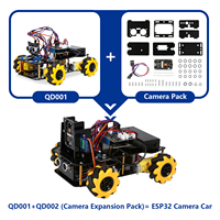 ACEBOTT ESP32 IoT WiFi Rueda Programable Evitación de obstáculos Seguimiento Codificación de arañazos Arrancador Robot inteligente Kit de coche para Arduino