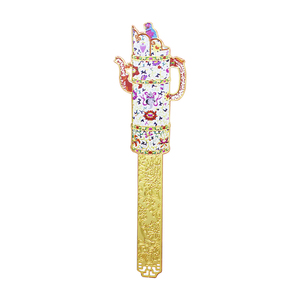Factory Direct Sales Teapot Shape Die-cast Metal Bookmark Suitable for Libraries and Can Be Customized with LOGO