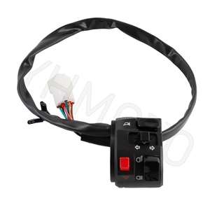 YHMOTO 22mm Universal Motorcycle Handlebar Switch Horn Turn Signal Button Interruptor for MopedTuning - Product Image 1
