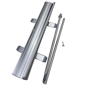 Kakemono Enrollable Impermeable, <span class=keywords><strong>Banner</strong></span> Retráctil con Impresión Digital, Aleación de Aluminio, Portátil, Ajustable, Ligero, Sin Herramientas - Product Image 2