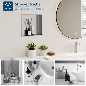 Nicchia Doccia Angolare Moderna in Acciaio Inox 304 <span class=keywords><strong>Salvaspazio</strong></span> e Impermeabile per il Mercato Europeo, Fornitore OEM - Product Image 2