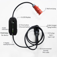 TIMXON Station de charge portable pour véhicule électrique Type1 Type2 GB/T pour la personnalisation de la prise Tesla chargeur EV à charge rapide