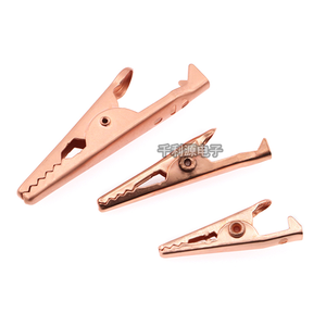 Pinces crocodiles en cuivre pour câbles électriques, alimentation électrique, électricien, grandes, moyennes et petites tailles - Product Image 2