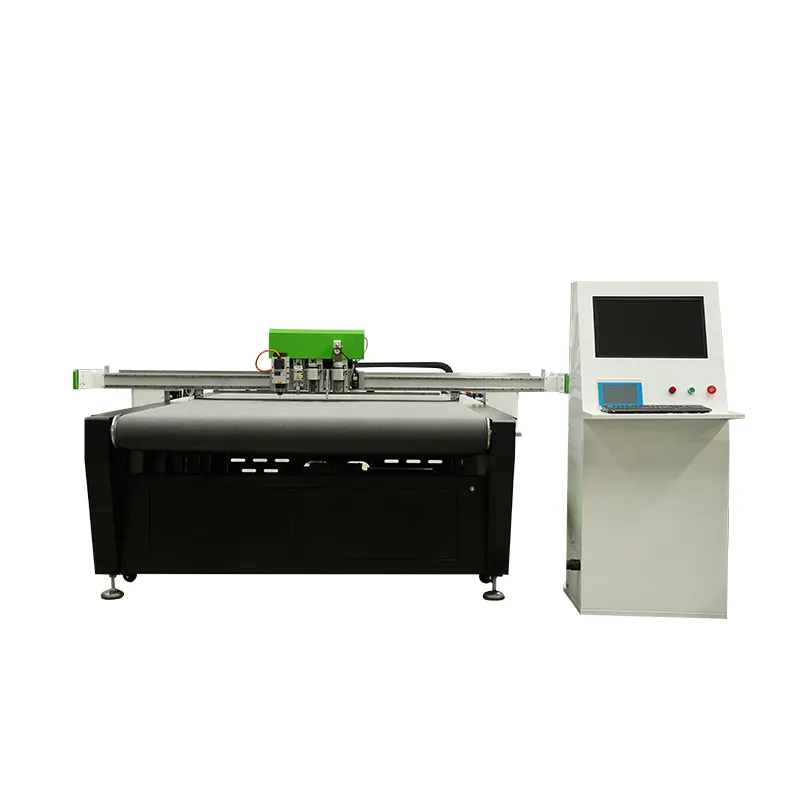 Auto feeding corrugated carton box die cutting A4 paper cutter 2516D/S digital cutting machine with the milling spindle and CE