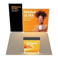Cadre de toile tendue sans cadre avec éclairage LED personnalisé à double face, impression personnalisée, boîte lumineuse LED