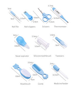 Nuovo Kit per la cura del bambino da 10 pezzi <span class=keywords><strong>Set</strong></span> per la cura dell'<span class=keywords><strong>igiene</strong></span> in plastica con Clipper a forbice per neonati - Product Image 6