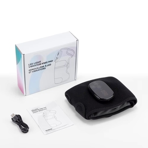 Großformatige Wiederaufladbare 660nm 850nm NIR <span class=keywords><strong>LED</strong></span>-Therapie Kniebandage Rotlicht-Heizmassagegerät mit Vier Vibrationsstufen - Product Image 6