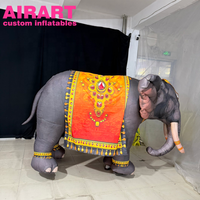 Costume d'éléphant gonflable de style indien pour événement