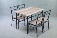 Nouvelle table de salle à manger moderne à la mode en marbre avec 4 petites chaises à vendre