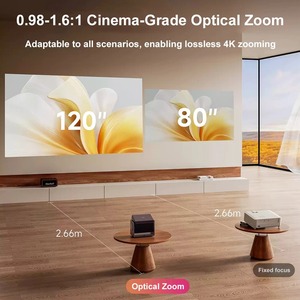 โปรเจคเตอร์เลเซอร์สามสีรุ่นใหม่ Dangbei S7 Ultra <span class=keywords><strong>Max</strong></span> 4K โฮมเธียเตอร์ ซูมออปติคอล 5800 CVA อัลตร้าโฮมเธียเตอร์ ทีวีสมาร์ท 3 มิติ - Product Image 4