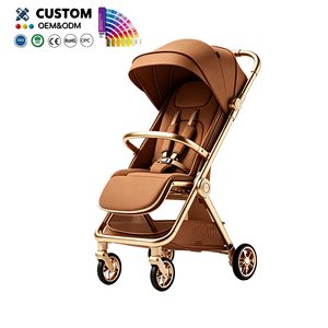 <span class=keywords><strong>Poussette</strong></span> de <span class=keywords><strong>voyage</strong></span> compacte en alliage d'aluminium à pliage automatique, certifiée EN1888-2, landau personnalisé pour nouveau-né, capacité de charge de 15 kg - Product Image 1