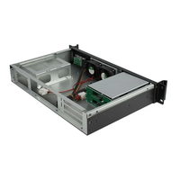 Châssis de serveur 19 pouces 1,5u en rack, profondeur courte de 280 mm, 2 baies, échange à chaud, en stock d'usine