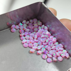 Round Cut Loose <b>Gems</b> Synthetic Opal Round Diamond Cut <b>Stone</b> <b>Fire</b> Opal <b>Stone</b> for Jewelry Making - Product Image 5