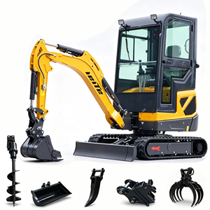 Mini-pelleuse LEITE autonome de 1,8 tonne pour usage domestique avec cabine et chenilles – Prix compétitifs - Product Image 6