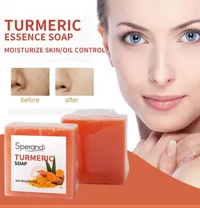 Wholesale 150G Household Bath Men Women Skin Lightening Soap Bar Turmeric Soap Organic