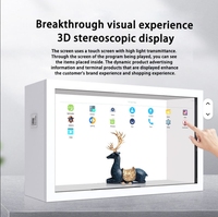 Chambre holographique transparente 3D avec affichage tactile interactif, dotée d'une intelligence artificielle et d'une commande vocale