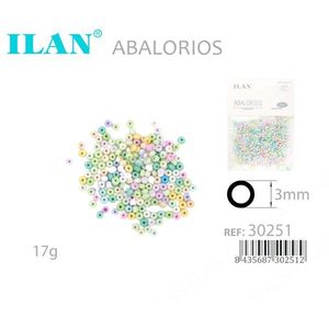Perline Multicolore Ilan Abalorios 3mm 17g per Creazione di Gioielli - Product Image 3