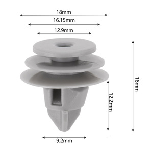 Auto Door Panel <b>Clip</b> 18mm For Honda Jazz Crv Acura <b>Car</b> Trim Fastener Replacement Repair Use - Product Image 1