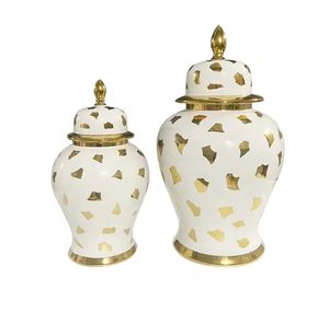 Luxueux nordique moderne décor à la maison petit <span class=keywords><strong>Vase</strong></span> à fleurs en céramique or blanc ensemble de pots de gingembre Style Design Vintage pour <span class=keywords><strong>Vase</strong></span> de table - Product Image 6