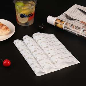 Custom Printed Food-Grade Biodegradable Greaseproof PE-Coated <b>Wrapping</b> <b>Paper</b> for Sandwich Cookie Bakery Product Packaging - Product Image 5