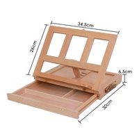 Neefoka — support réglable pour peinture, en bois de hêtre, design Antique, trépied
