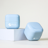 Offre Spéciale 30g Bleu En Plastique PP Crème Petit Pot Récipient Cosmétique Vide Écologique avec Mignon Sucre Forme Crème Visage Emballage